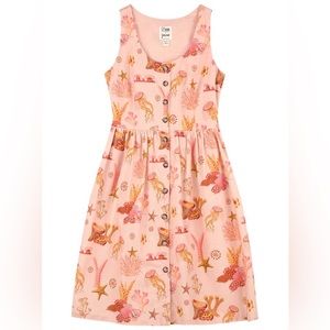 Natural History Museum X Joanie - Vada Coral Print Sundress